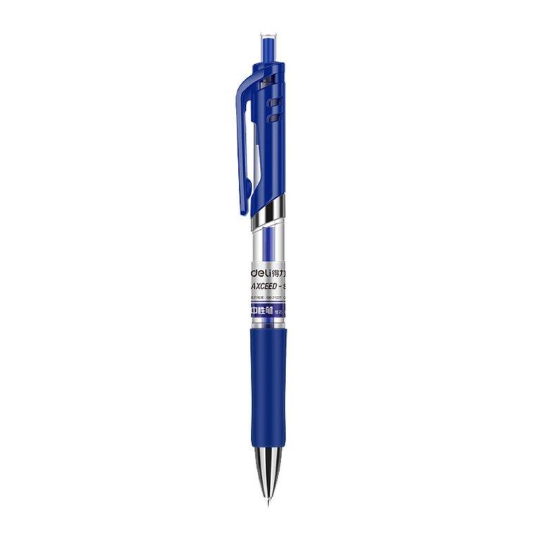 DELI RETRACTABLE GEL PEN 0.5MM BLUE DL-WQ10430