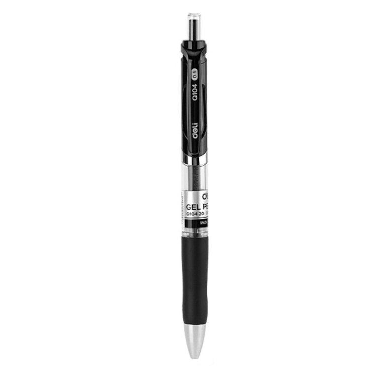 DELI RETRACTABLE GEL PEN 0.5MM BLACK DL-WQ10420