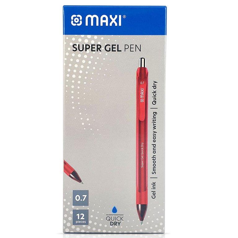 MAXI SUPER GEL PEN RED MX-GP7-R